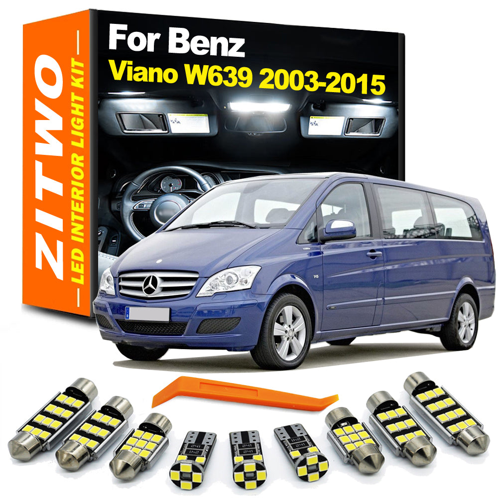 AutoGlowLED Canbus LED Interior Light Kit for Mercedes Viano W639 2003-2015