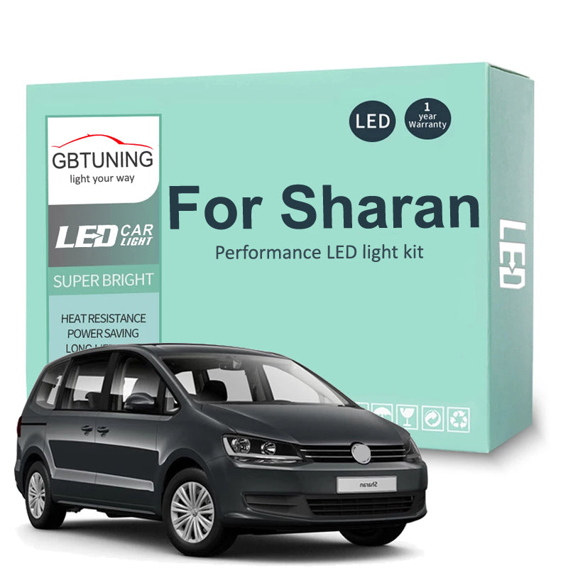 AutoGlowLED LED Interior Light Kit for VW Sharan 7M 7N Canbus Error Free