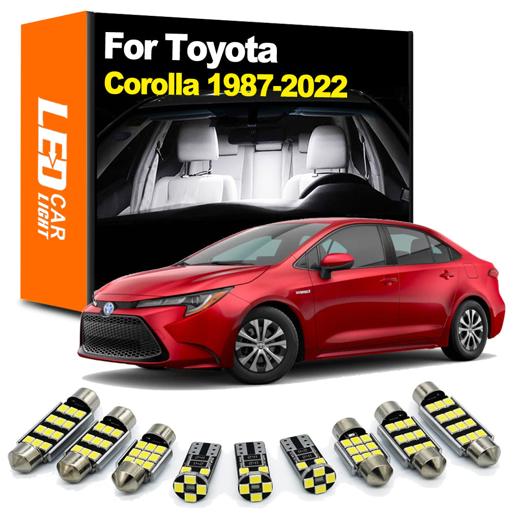 AutoGlowLED Interior LED Light Kit for Toyota Corolla 1987-2022 Canbus No Error