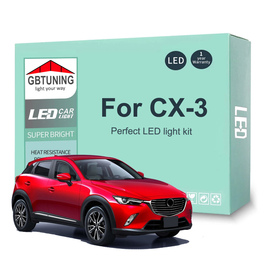 AutoGlowLED Interior LED Light Kit for Mazda CX-3 2015-2021 Canbus