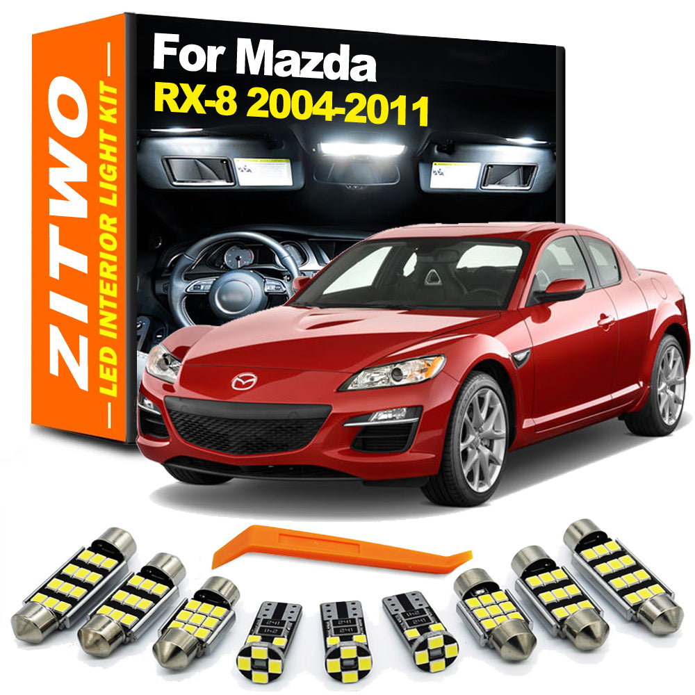 AutoGlowLED 14Pcs LED Interior Light Kit for Mazda RX-8 2004-2011