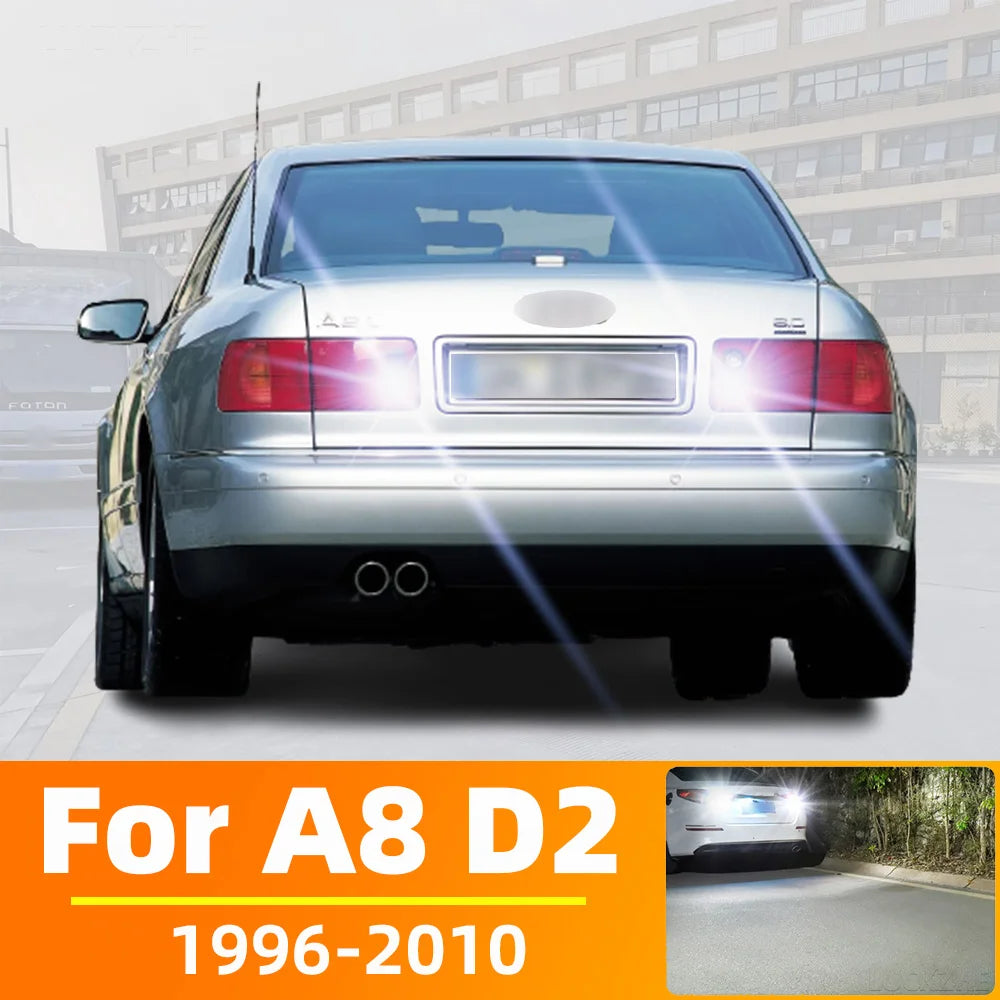 AutoGlowLED LED Reverse Light for Audi A8 D2 4D 4E 1996-2010 2pcs
