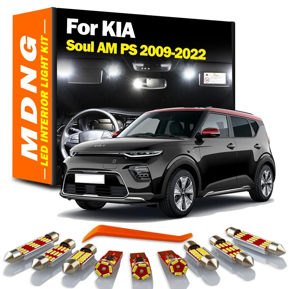 AutoGlowLED LED Interior Light Kit for KIA Soul 2009-2022 Canbus
