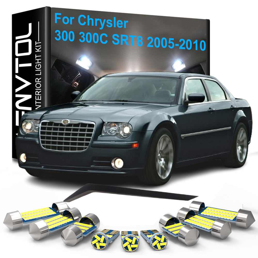 AutoGlowLED 14pc Canbus LED Interior Light Kit for Chrysler 300 300C SRT8 2005-2010