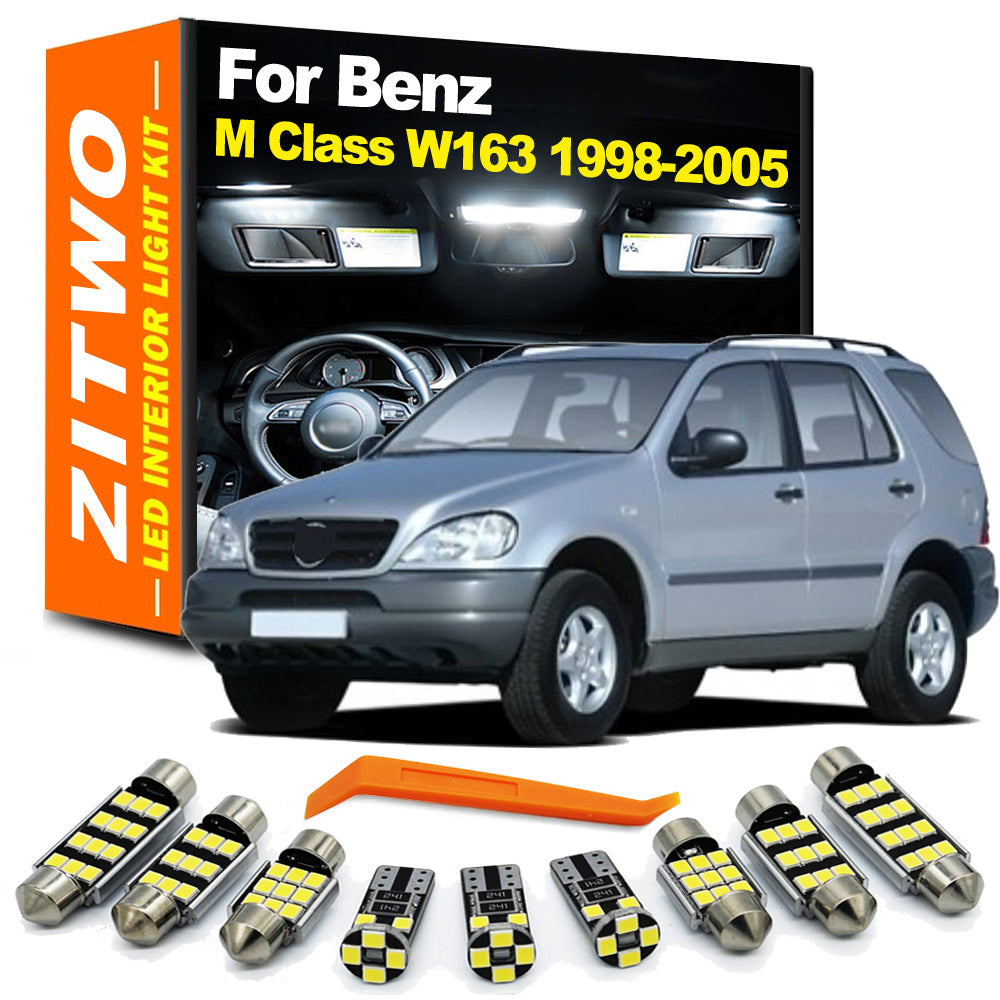 AutoGlowLED 16Pcs LED Interior Light Kit for Mercedes ML W163 1998-2005