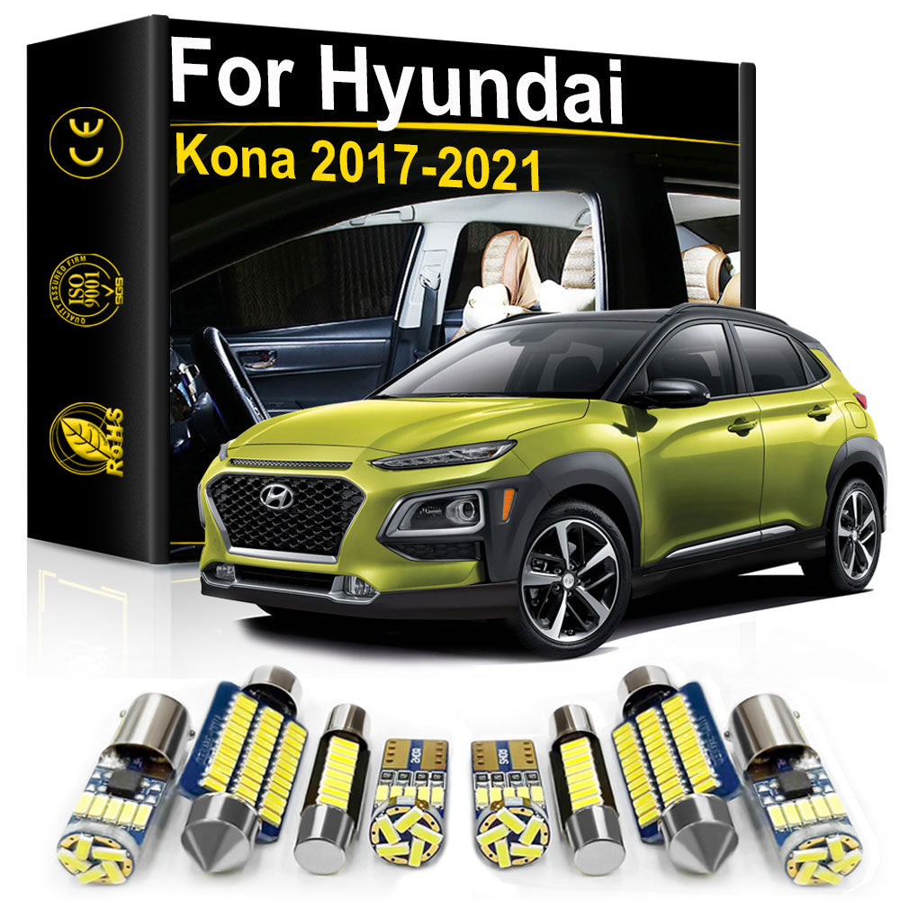 AutoGlowLED LED Interior Light Kit for Hyundai Kona 2017-2021 Canbus