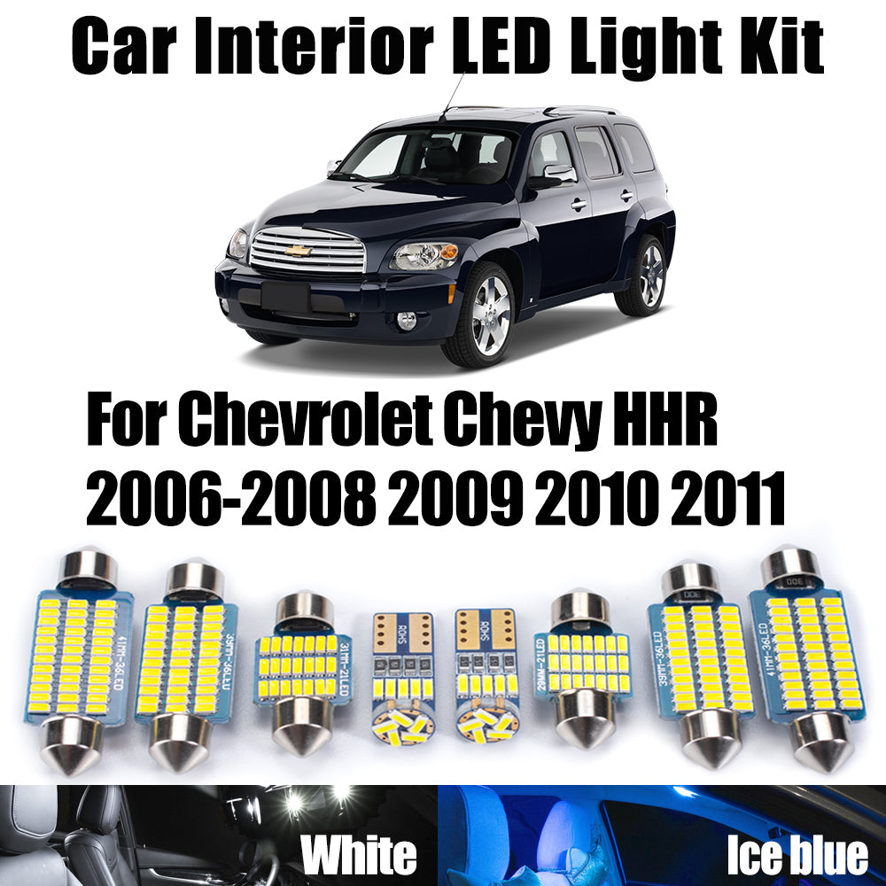 AutoGlowLED 11Pcs Canbus LED Interior Light Kit for Chevy HHR 2006-2011