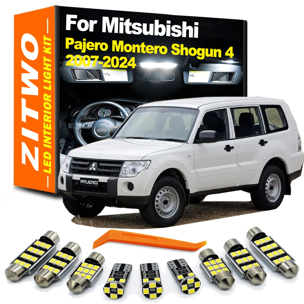 AutoGlowLED 15-Piece LED Interior Light Kit for Mitsubishi Pajero 2007-2024