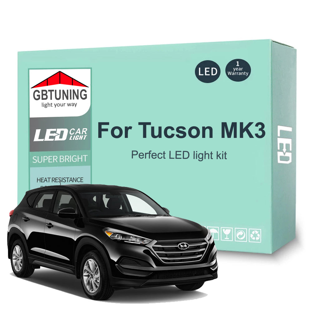 AutoGlowLED Interior LED Light Kit for Hyundai Tucson 2016-2022 Canbus