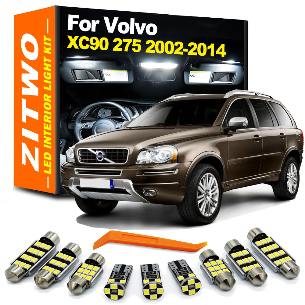 AutoGlowLED 17Pcs LED Interior Light Kit for Volvo XC90 MK1 2002-2014