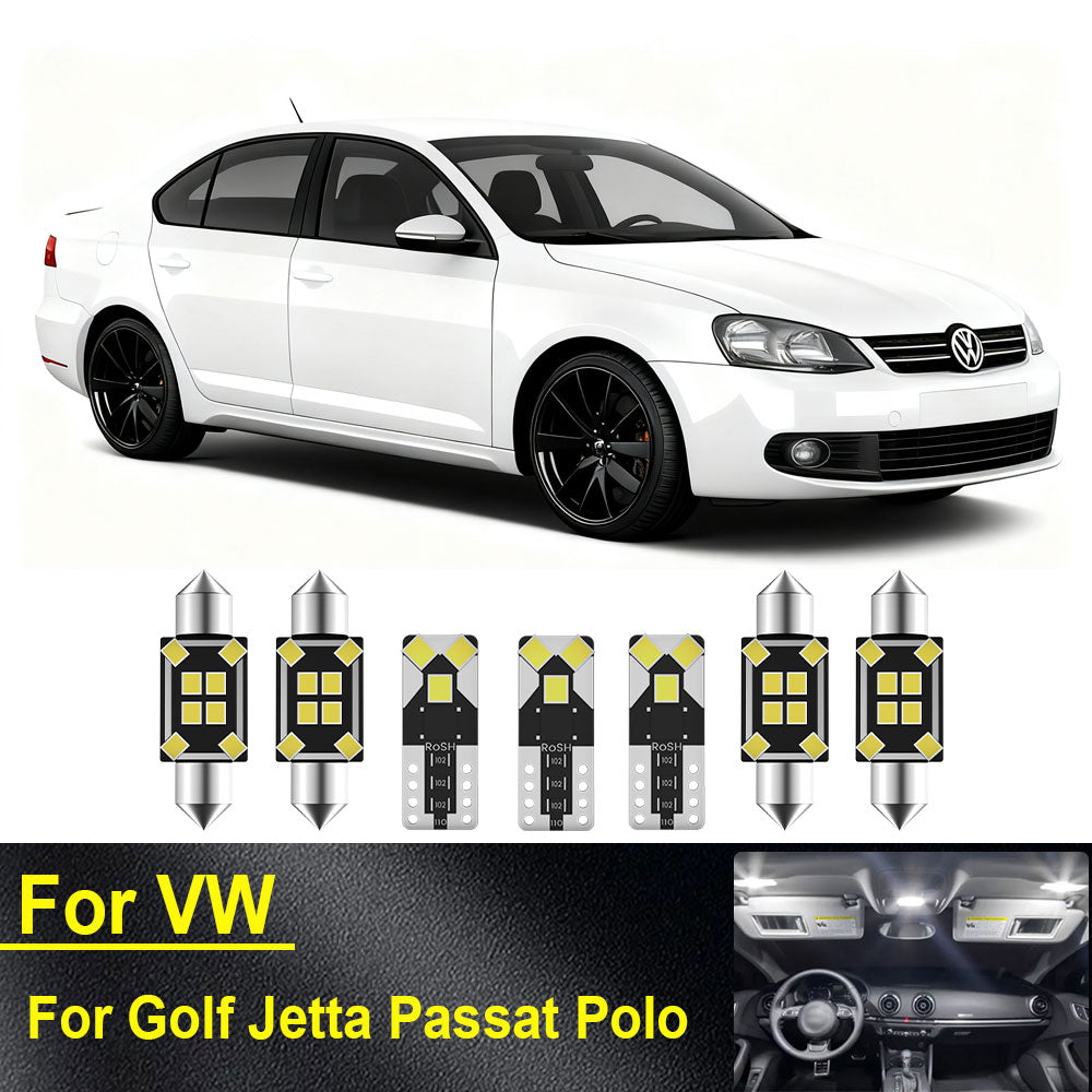 AutoGlowLED Interior LED Light Kit for VW Golf Jetta Passat Polo Canbus