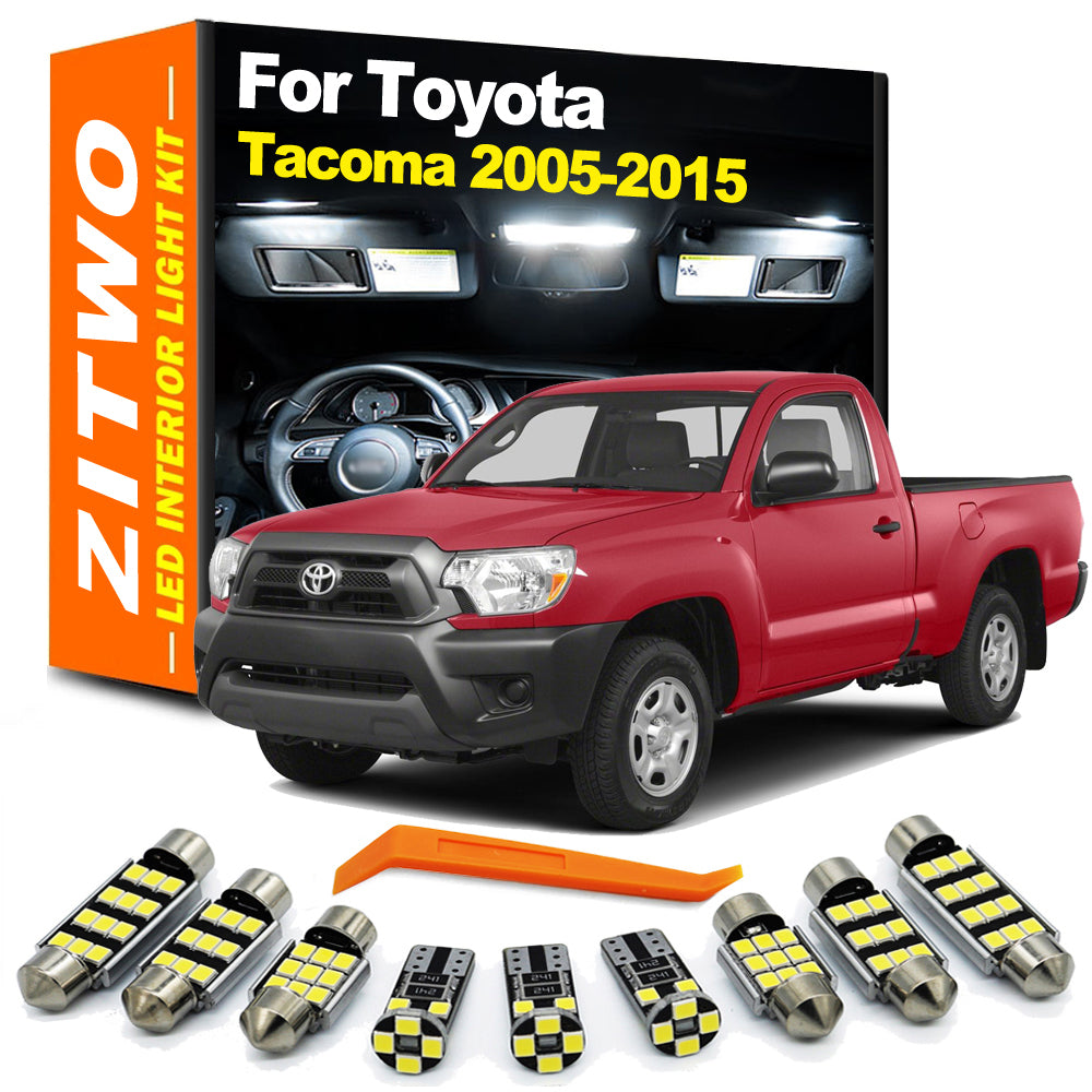 AutoGlowLED 10Pcs Canbus LED Interior Light Kit for Toyota Tacoma 2005-2015 Blue
