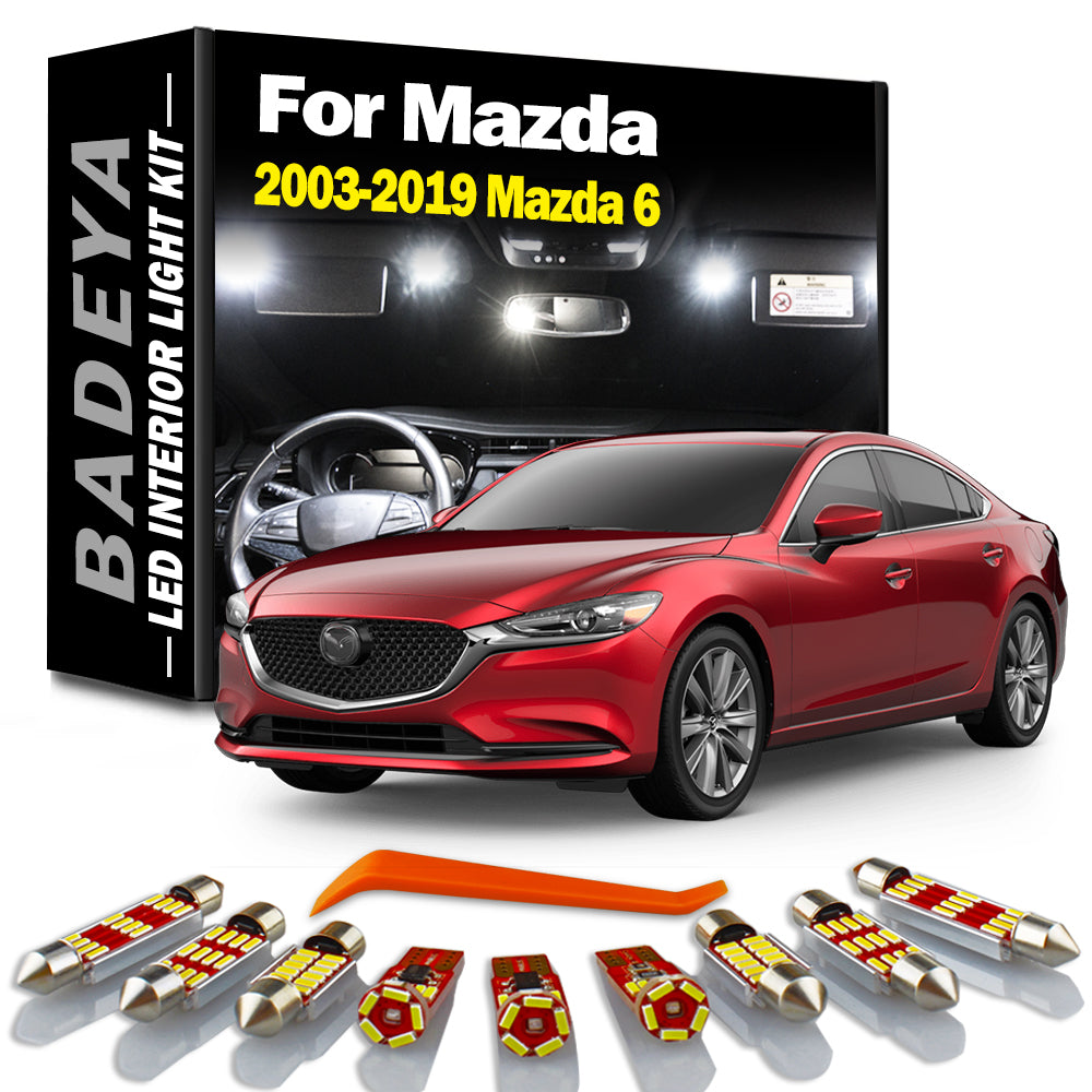 AutoGlowLED Canbus Error Free LED Interior Light Kit for Mazda 6
