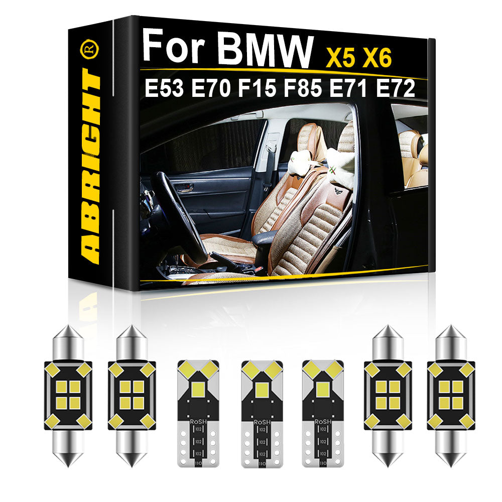 AutoGlowLED Canbus LED Interior Light Kit for BMW X5 X6