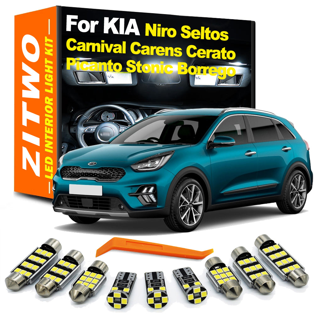 AutoGlowLED LED Interior Light Kit for Kia Niro, Seltos, Stonic, Cerato K3 & More
