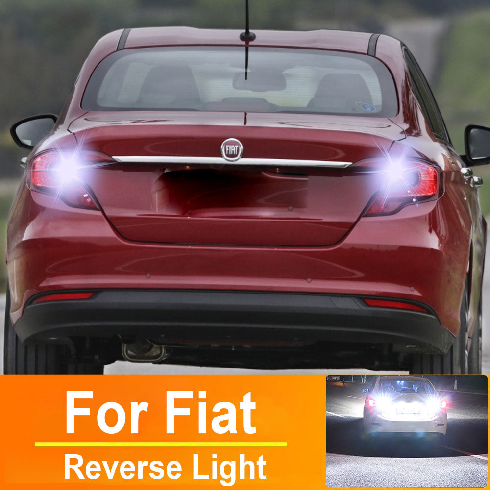 AutoGlowLED LED Interior Light P21W BA15S 1156 Canbus Error Free for Fiat 500 500C 500X Fiorino Palio Punto Siena Tipo (2pcs)