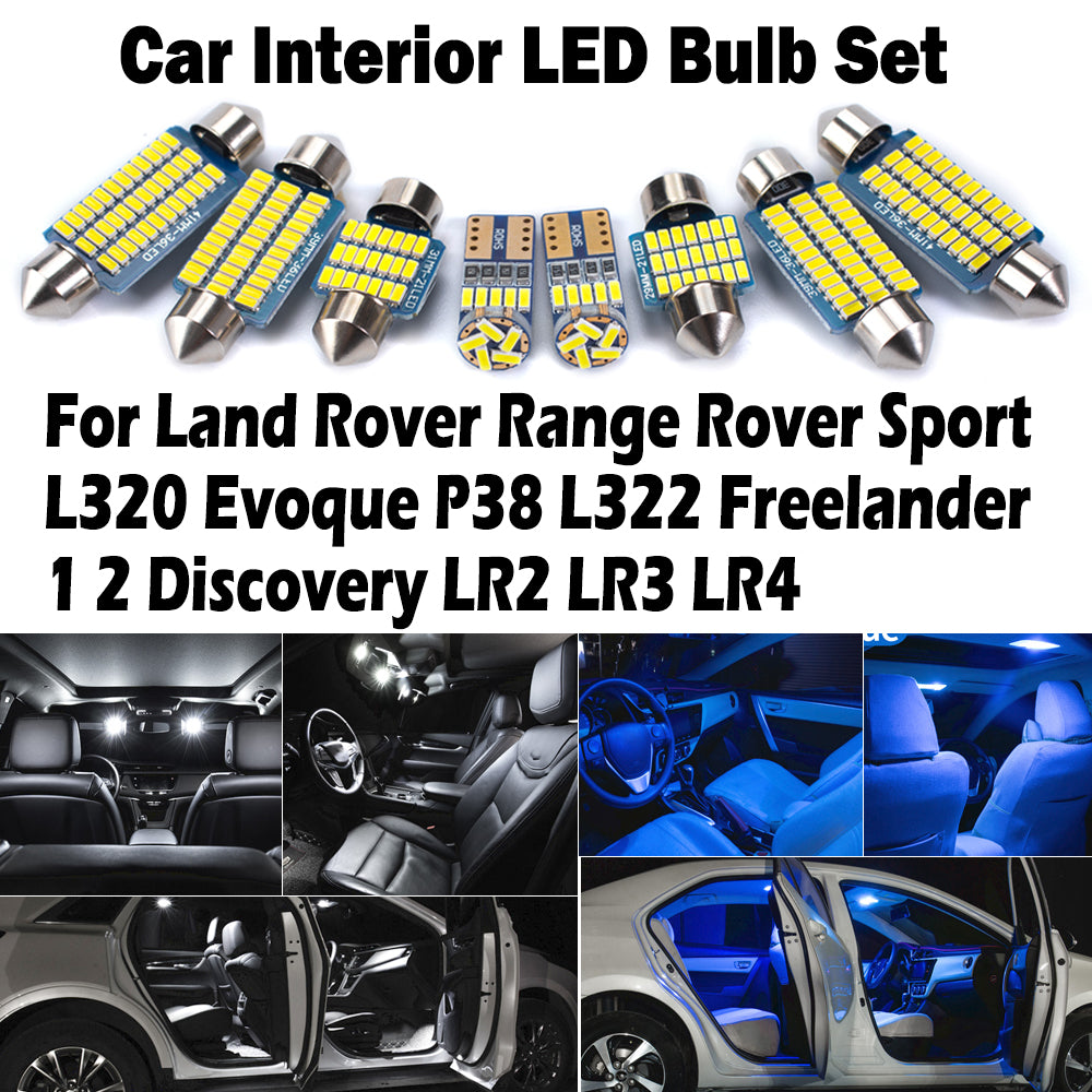 AutoGlowLED Car Interior LED Map Light Kit Canbus for Land Rover Range Rover Sport Evoque Freelander Discovery