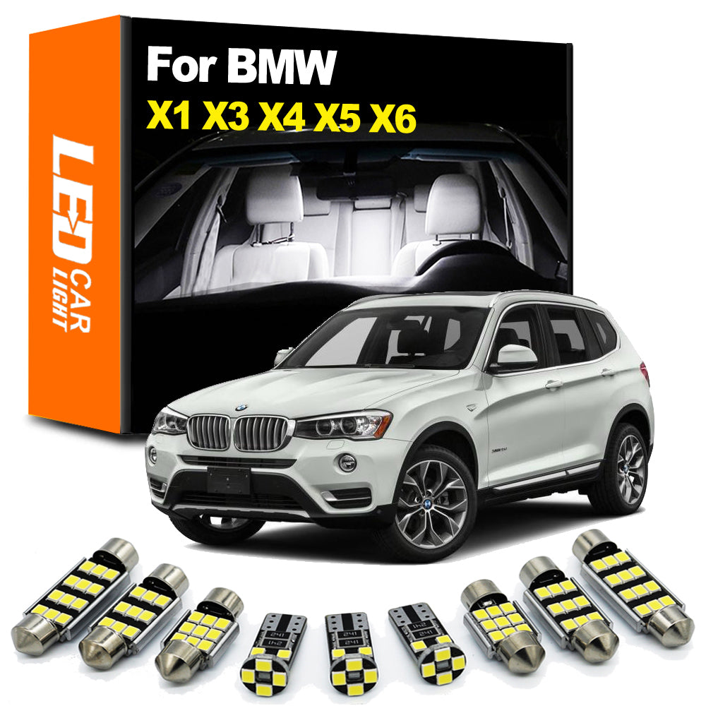 AutoGlowLED Canbus LED Interior Light Kit for BMW X1 X3 X4 X5 X6