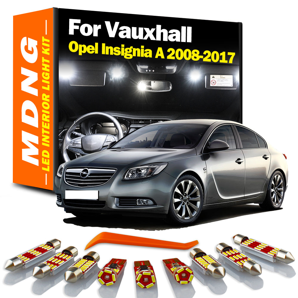 AutoGlowLED 20Pc Canbus LED Interior Light Kit for Vauxhall Opel Insignia A 2008-2017