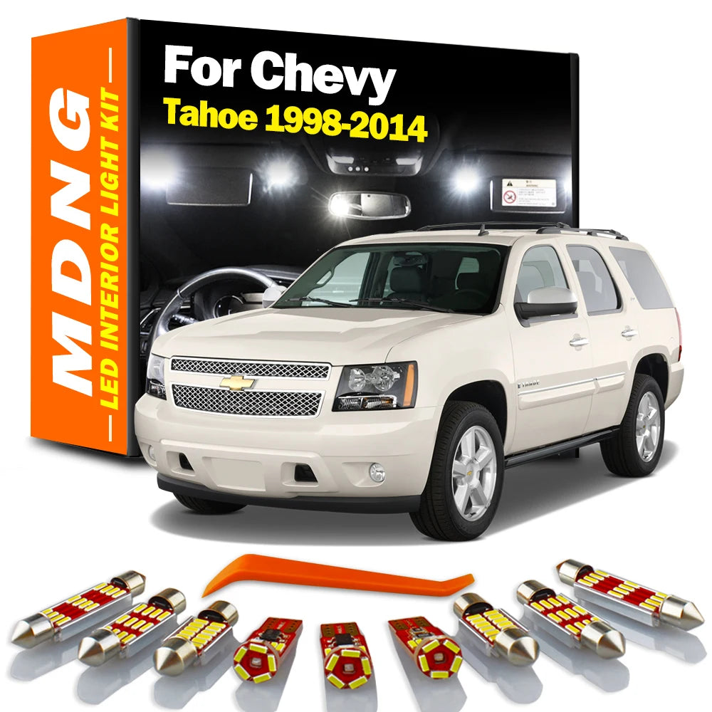 AutoGlowLED Canbus LED Interior Light Kit for Chevy Tahoe 1998-2014