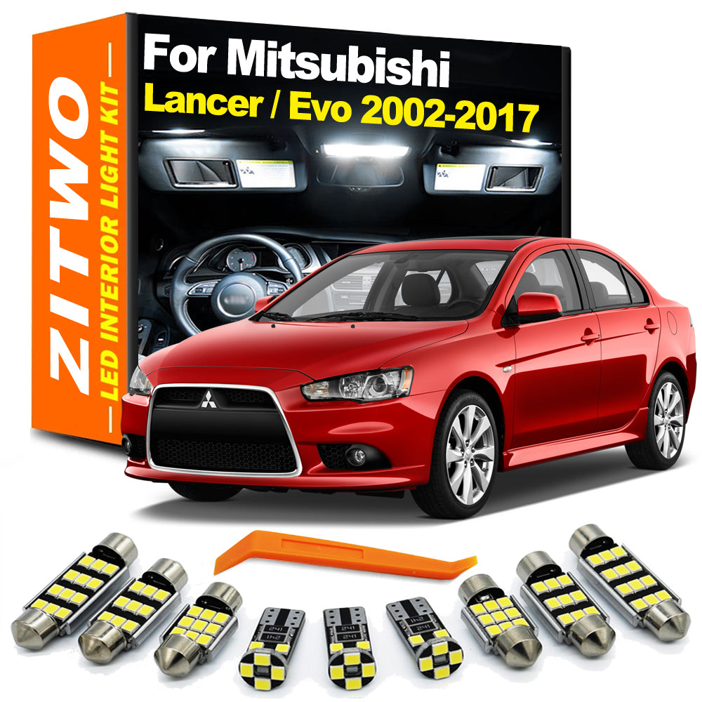 AutoGlowLED LED Interior Light Kit for Mitsubishi Lancer Evo 7 8 9 10 (2002-2017)