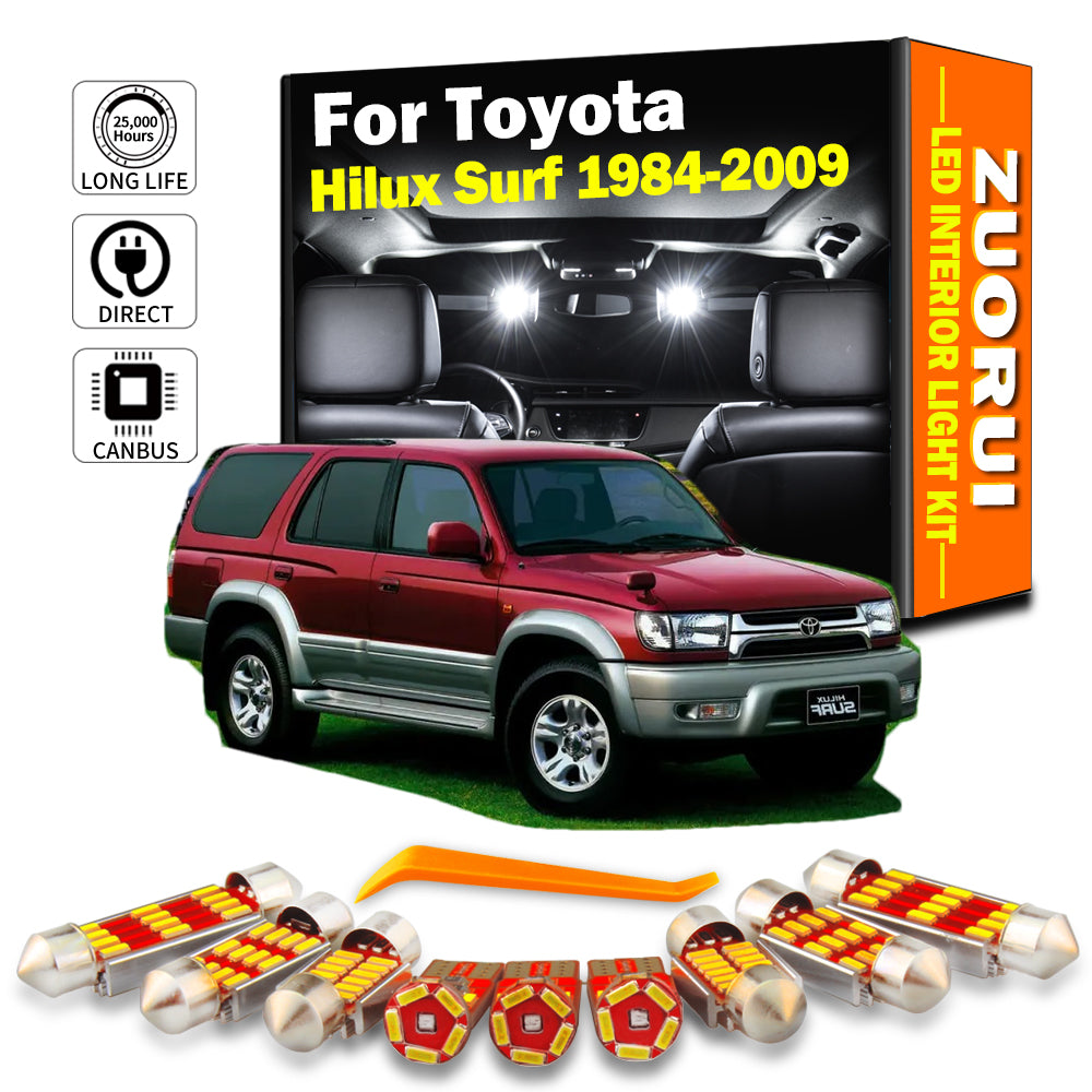 AutoGlowLED LED Interior Light Kit for Toyota Hilux Surf 1984-2009