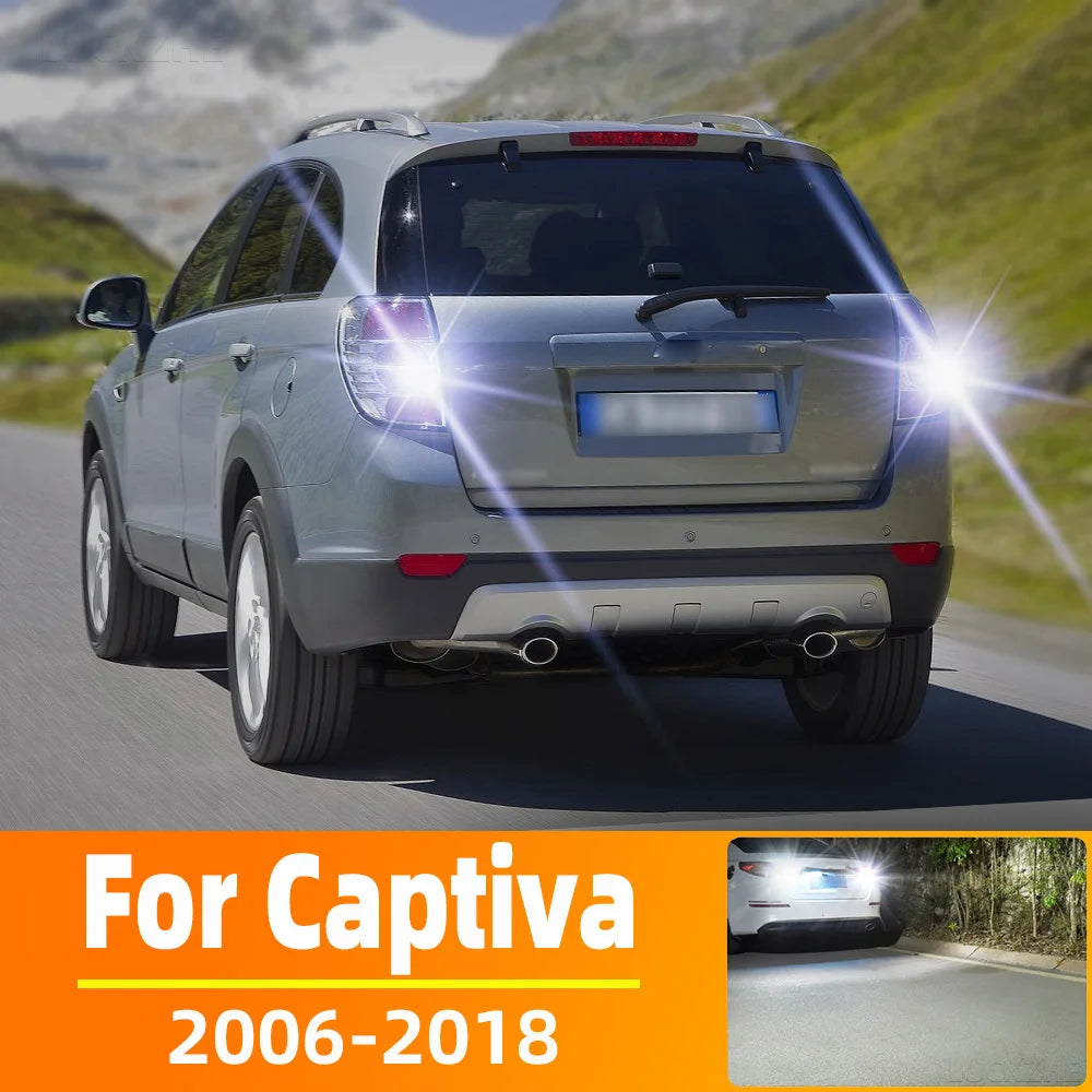 AutoGlowLED LED Backup Reverse Light for Chevrolet Captiva C100 C140 2006-2018, 2Pcs Canbus