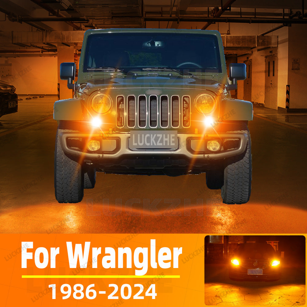 AutoGlowLED LED Turn Signal Lights for Jeep Wrangler TJ JL Renegade 2pcs