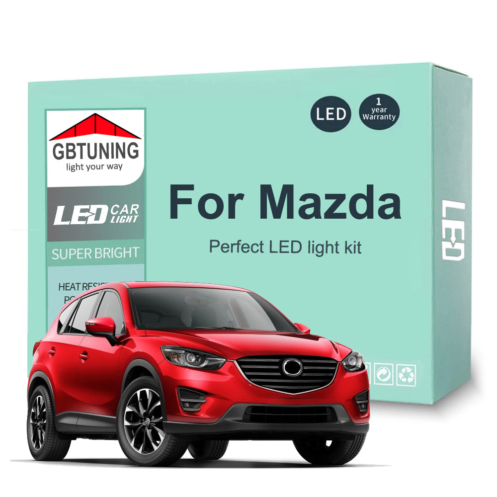 AutoGlowLED LED Interior Light Kit for Mazda 2 3 5 6 CX-3 CX-5 CX-7 CX-8 CX-9 Canbus