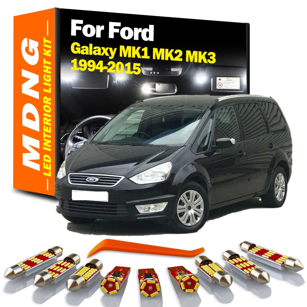 AutoGlowLED For Ford Galaxy MK1 MK2 MK3 LED Interior Light Kit Canbus