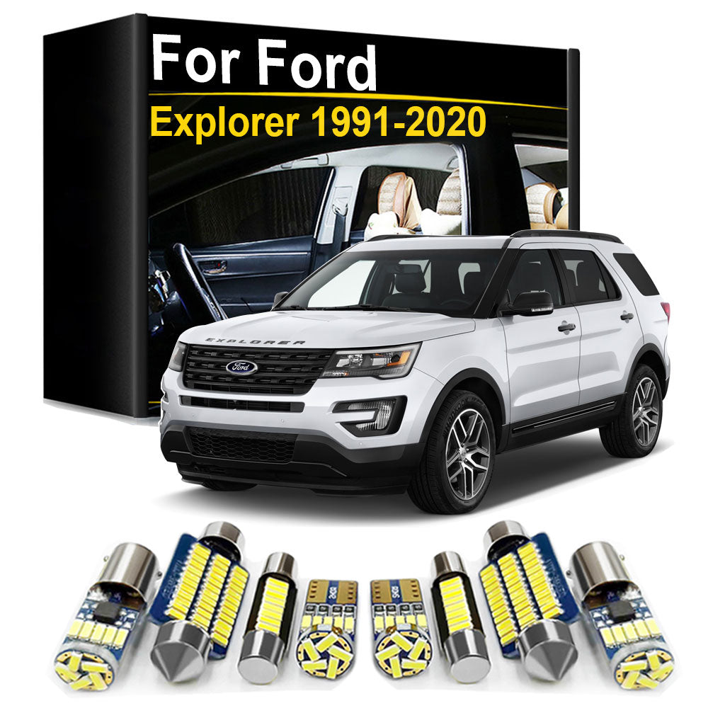 AutoGlowLED Car LED Interior Light Kit for Ford Explorer 1991-2019