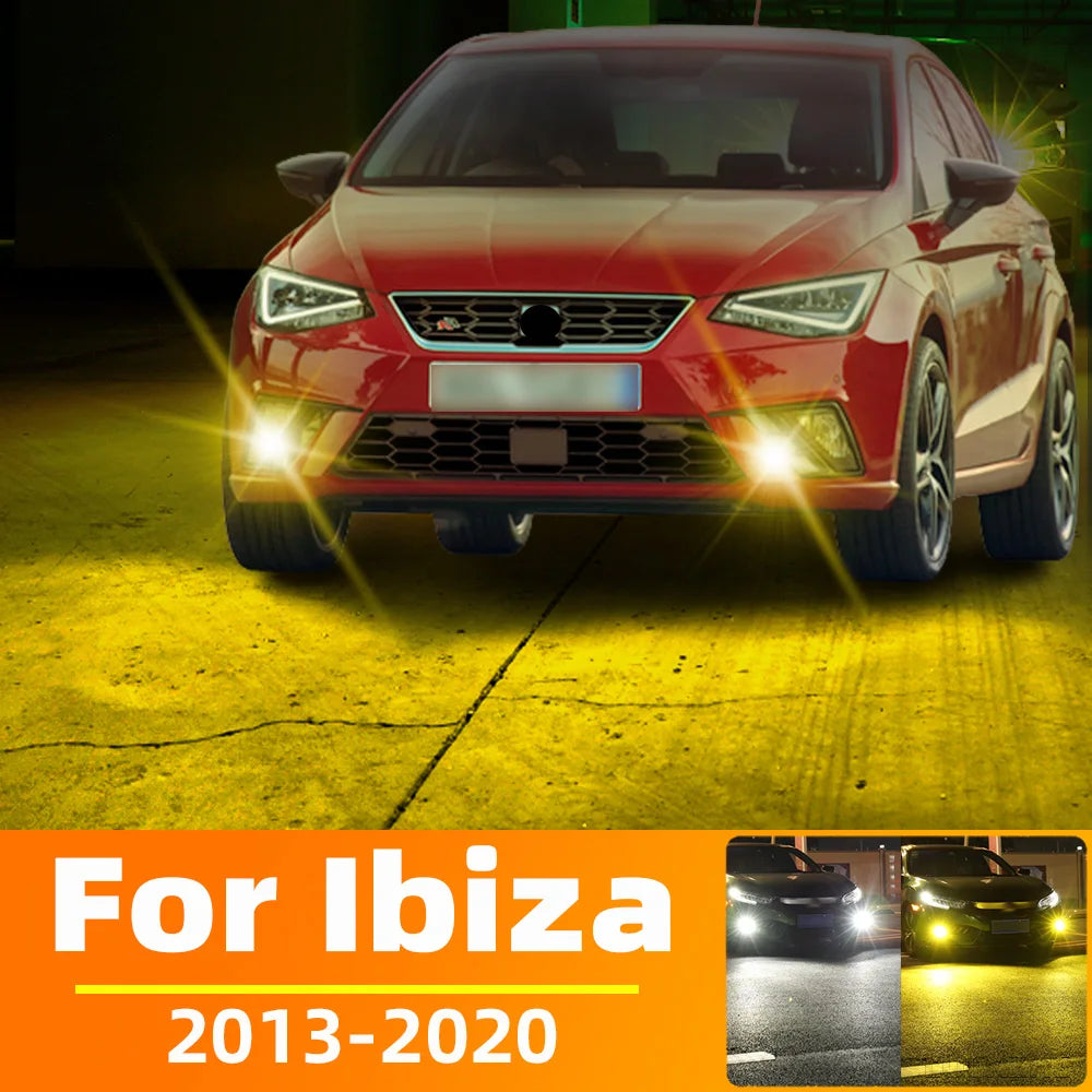AutoGlowLED LED Fog Light Bulbs for Seat Ibiza MK4 6J 6P MK5 KJ 2013-2020