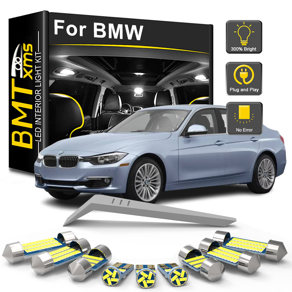 AutoGlowLED BMW LED Interior Light Kit Canbus Error-Free Dome Map Trunk
