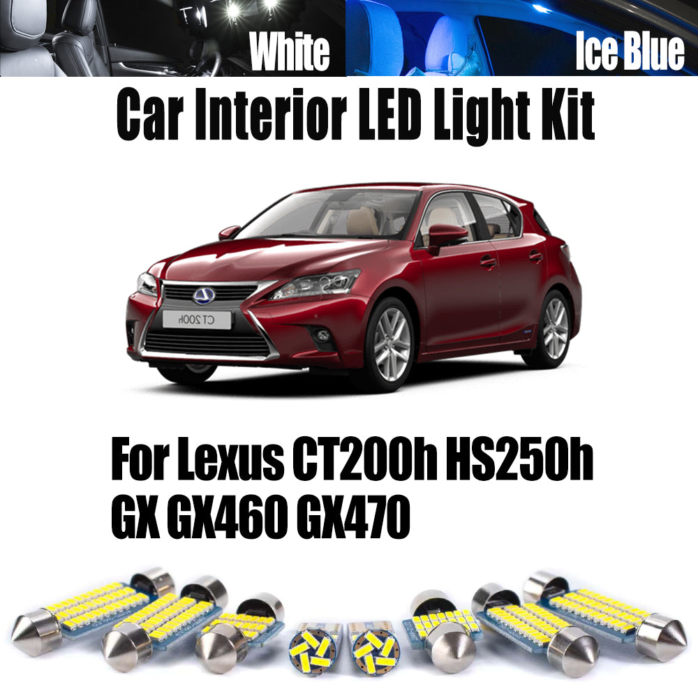 AutoGlowLED LED Interior Light Kit for Lexus CT200h HS250h GX Canbus