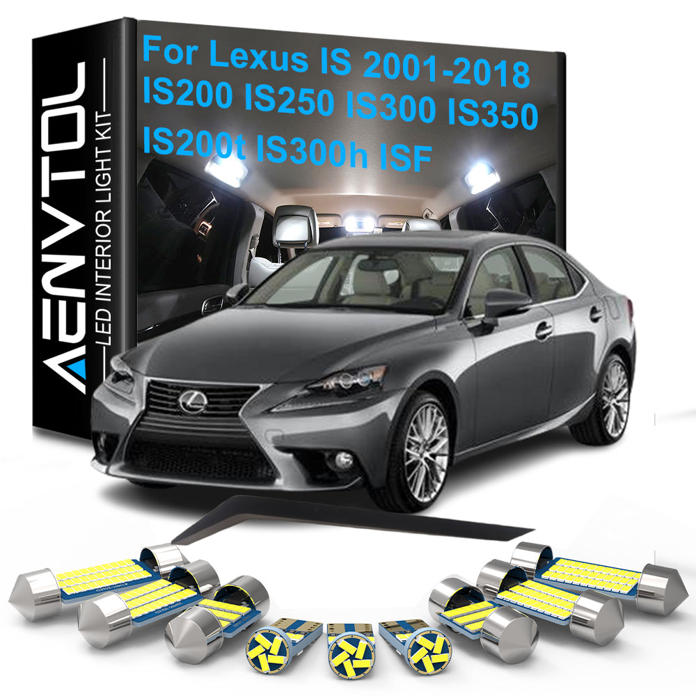 AutoGlowLED Canbus LED Interior Light Kit for Lexus IS 2001-2018