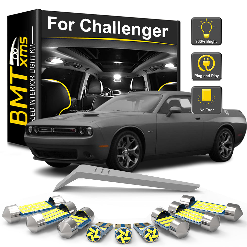 AutoGlowLED LED Interior Light Kit for Dodge Challenger 2008-2022 9/13Pcs