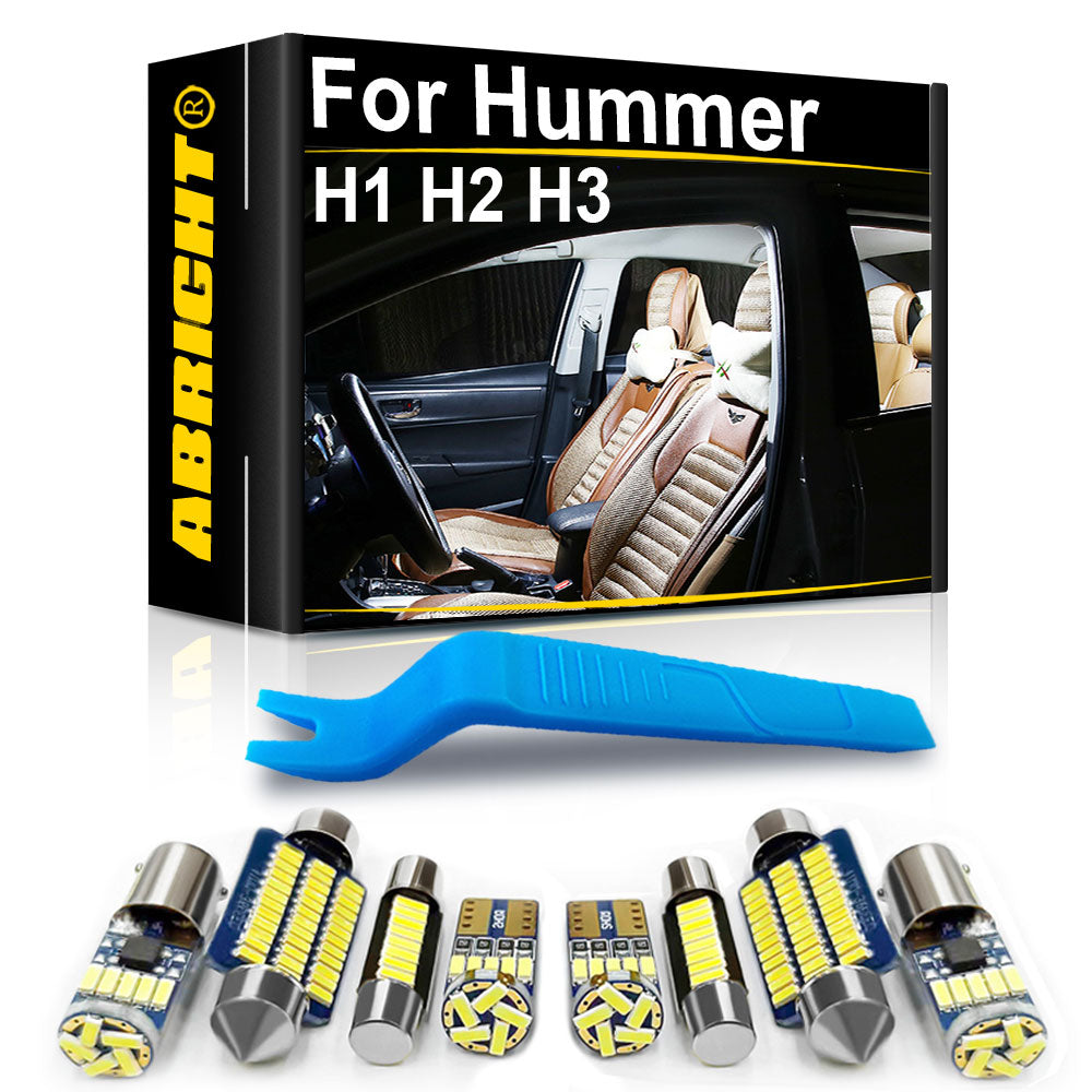 AutoGlowLED Canbus LED Interior Light Kit for Hummer H1 H2 H3