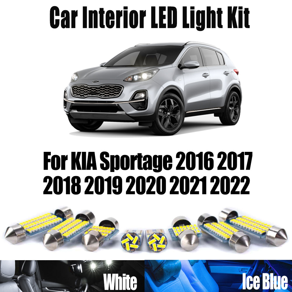 AutoGlowLED 11P LED Interior Light Kit for KIA Sportage 2016-2022 Canbus No Error