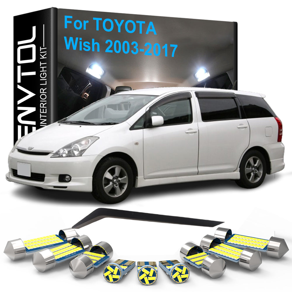 AutoGlowLED Car LED Interior Light Kit Canbus for Toyota Wish MPV 2003-2017