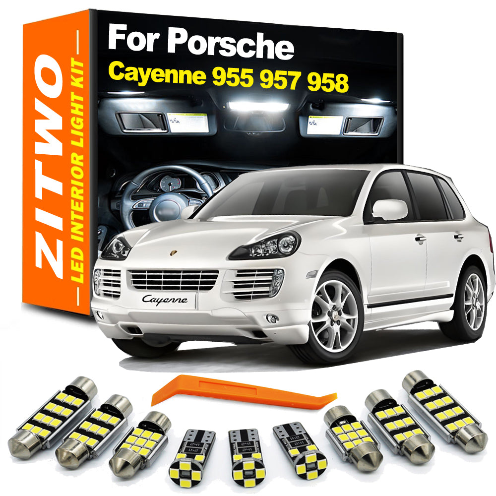 AutoGlowLED LED Interior Dome Light Kit for Porsche Cayenne 955 957 958 9PA 92A