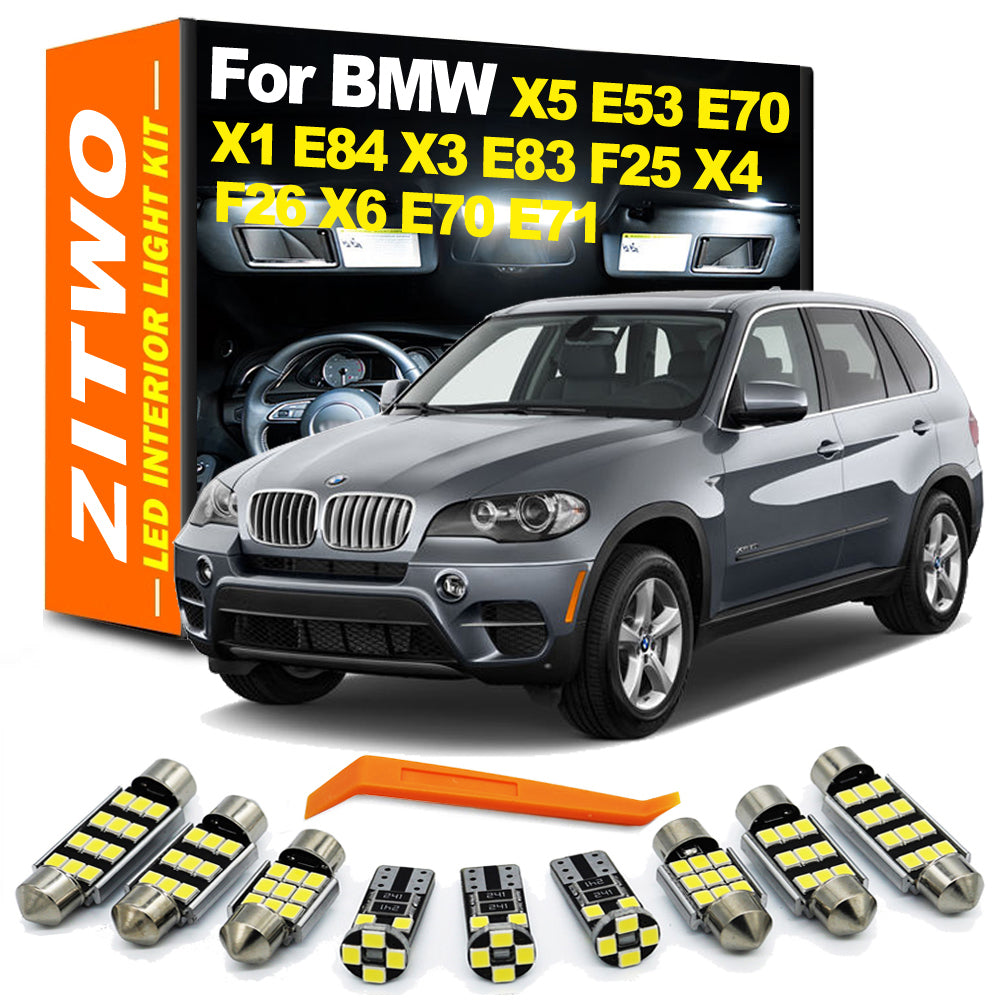 AutoGlowLED LED Interior Dome Light Kit for BMW X1 X3 X4 X5 X6