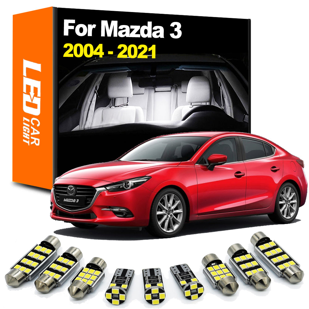 AutoGlowLED Interior LED Light Kit for Mazda 3 BK BL BM BN 2004-2021 Canbus