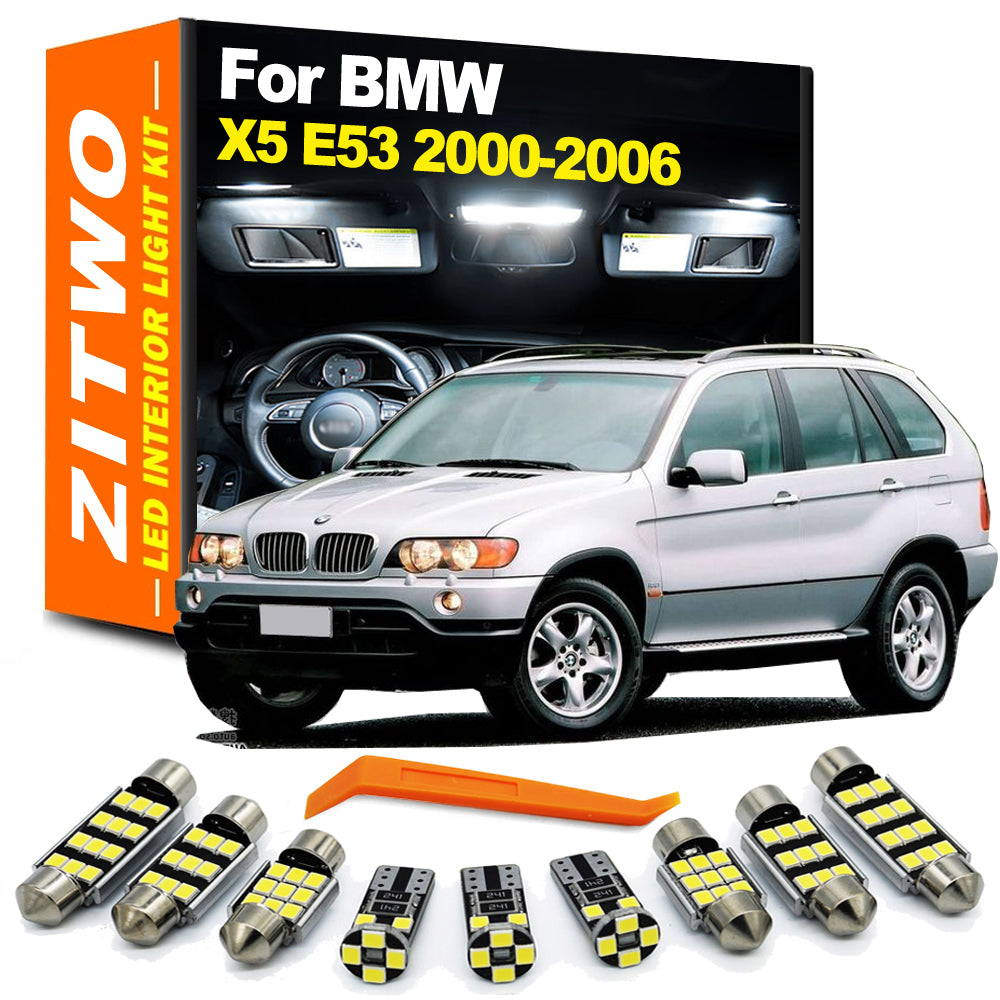 AutoGlowLED 22-Piece LED Interior Light Kit for BMW X5 E53 2000-2006