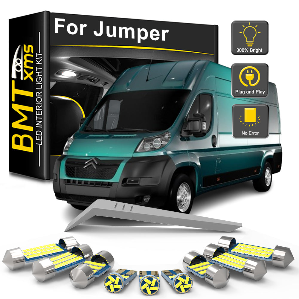 AutoGlowLED Interior LED Light Kit for Citroen Jumper MK1 MK2 MK3 1994-2021