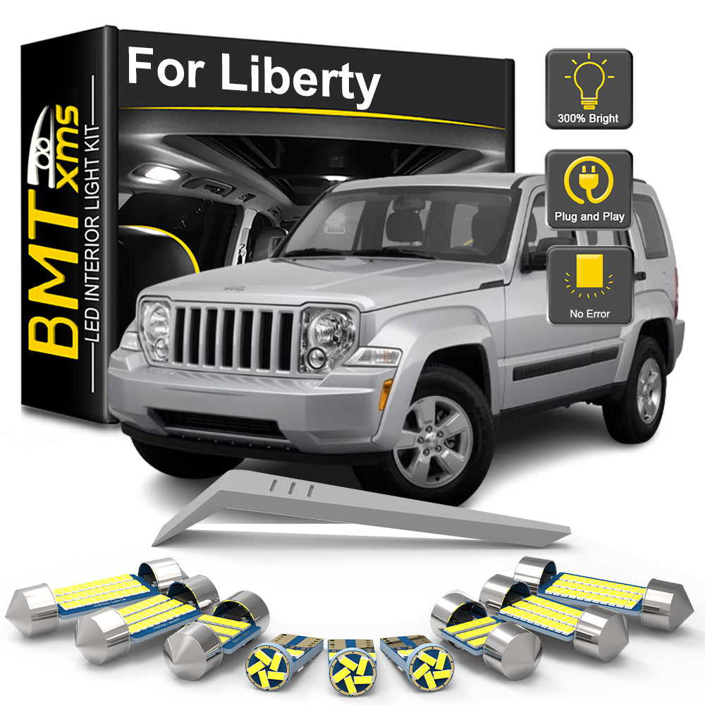 AutoGlowLED LED Interior Light Kit for Jeep Liberty KJ KK 2002-2013 Canbus