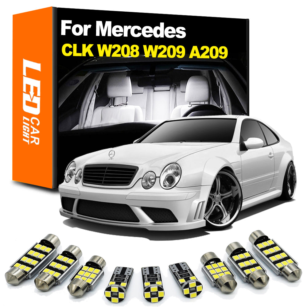 AutoGlowLED Interior LED Light Kit for Mercedes-Benz CLK W209 C209 W208 C208 A209 A208