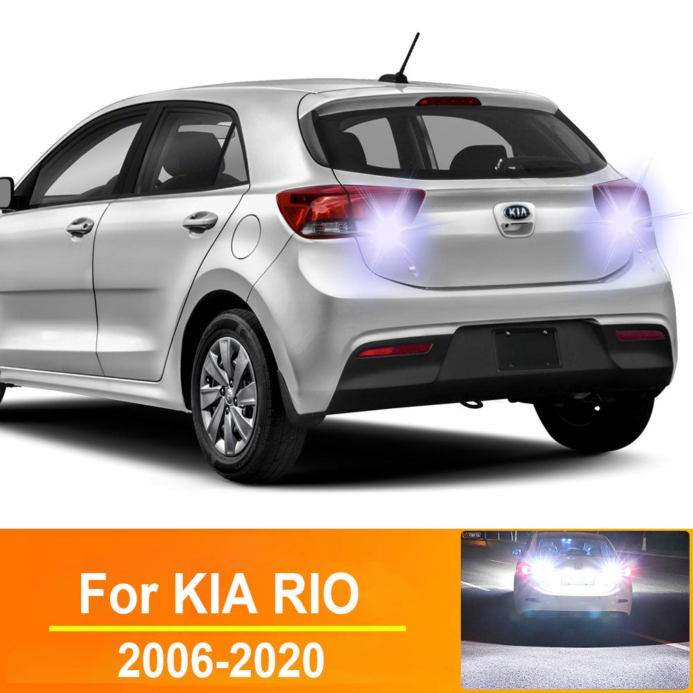 AutoGlowLED T15 W16W LED Backup Reverse Light Bulb for KIA RIO 2006-2020, 2Pcs Canbus Error Free