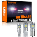 AutoGlowLED White Reverse LED Lights for Nissan X-Trail T30 T31 T32 2001-2020 Canbus