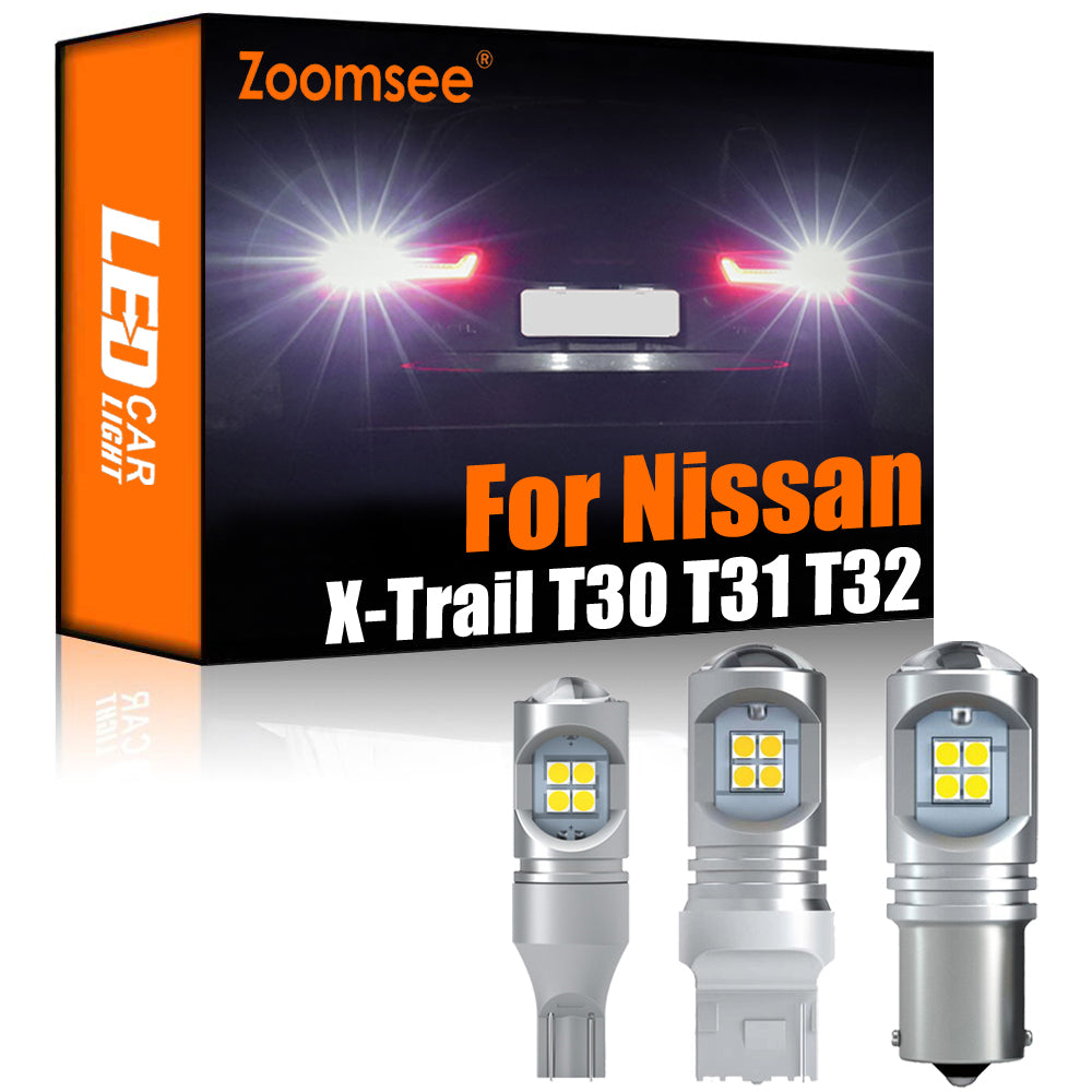 AutoGlowLED White Reverse LED Lights for Nissan X-Trail T30 T31 T32 2001-2020 Canbus