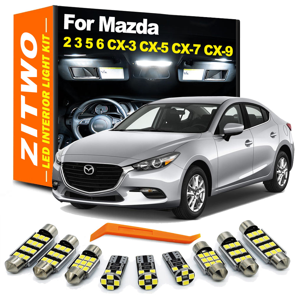 AutoGlowLED LED Interior Light Kit for Mazda 2/3/5/6 CX-3 CX-5 CX-7 CX-8 CX-9 2002-2024